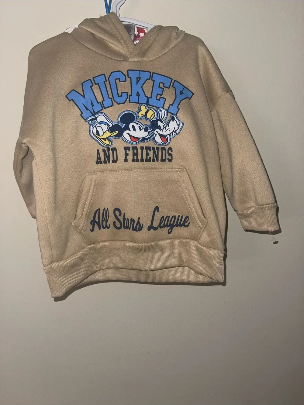 Mickey and Friends Beige Hoodie for Kids - All Stars League